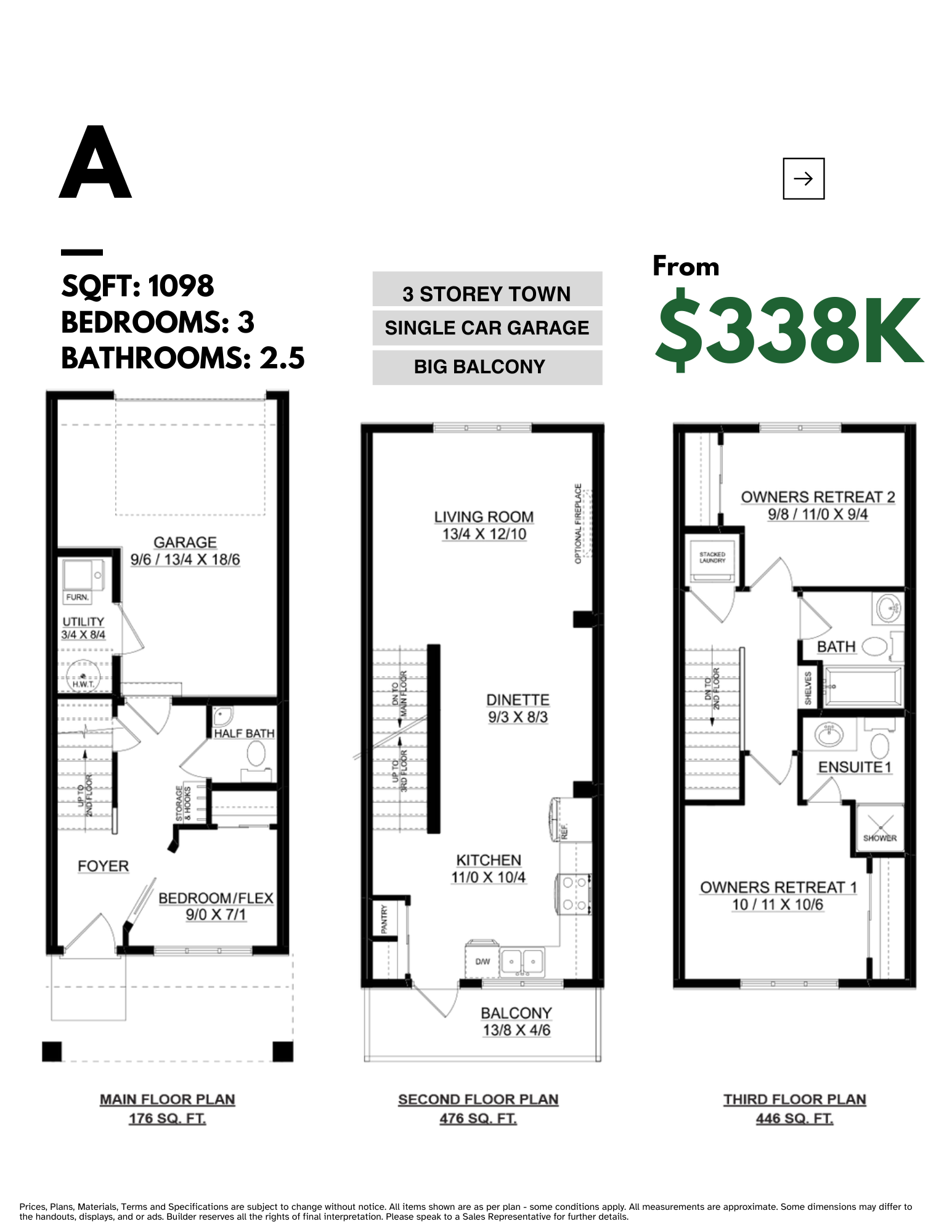 Low Fee Townhome - West Secord, Edmonton